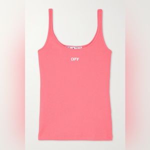 OFF WHITE LOGO STAMPED TANK